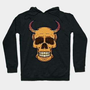 Skull head with horn Hoodie